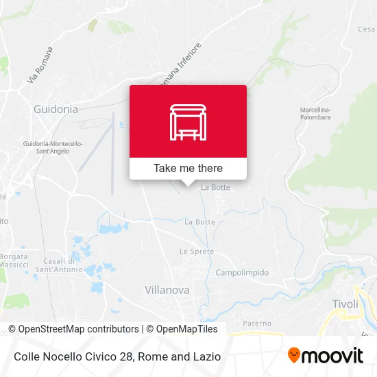 Colle Nocello Civico 28 map