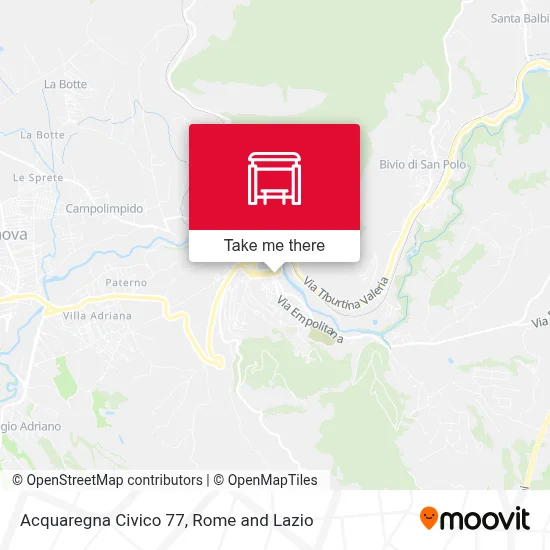 Acquaregna Civico 77 map