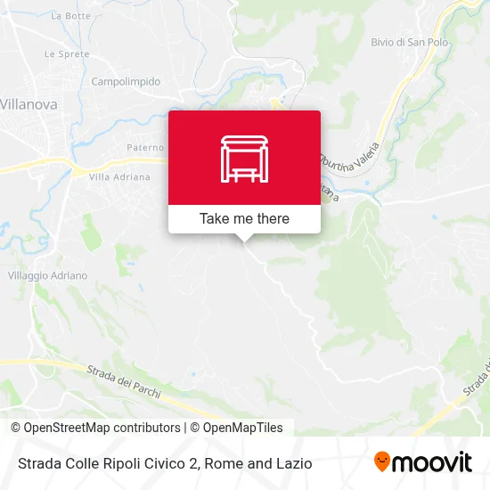 Strada Colle Ripoli Civico 2 map