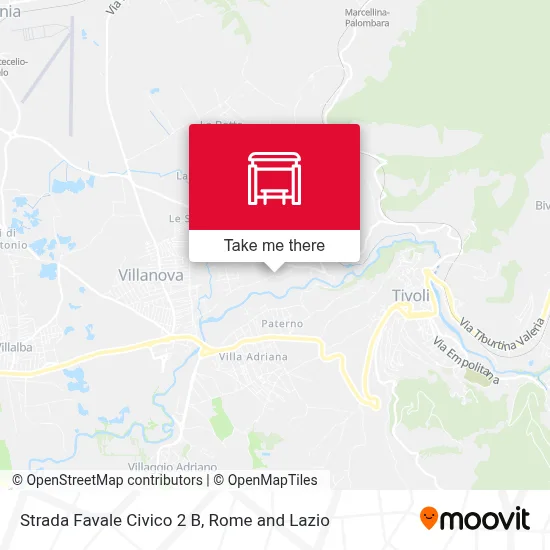Strada Favale Civico 2 B map