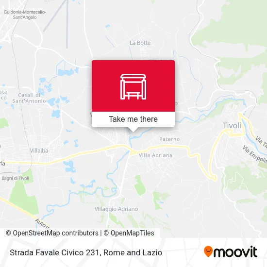 Strada Favale Civico 231 map