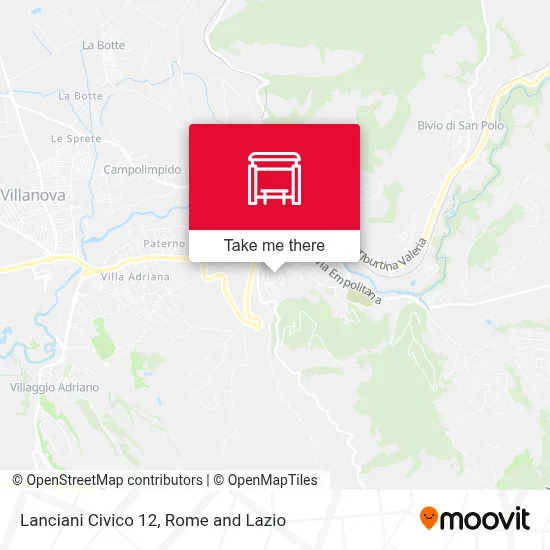 Lanciani Civico 12 map