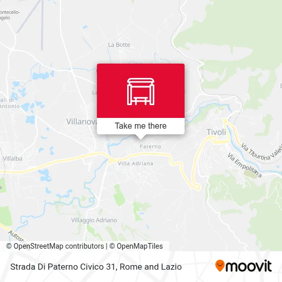 Strada Di Paterno Civico 31 map