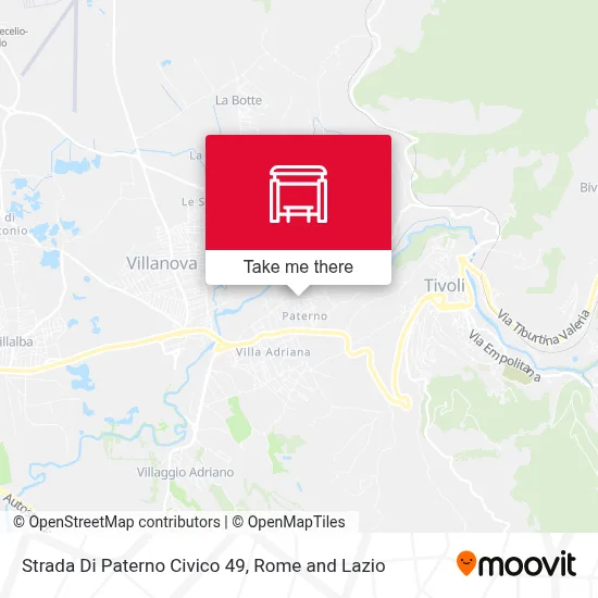 Strada Di Paterno Civico 49 map