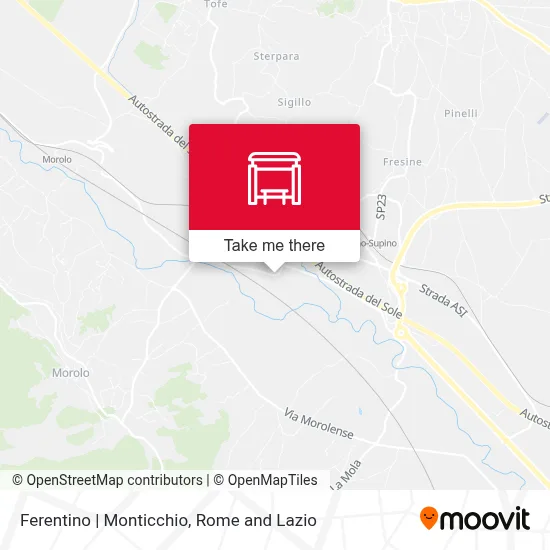 Ferentino | Monticchio map