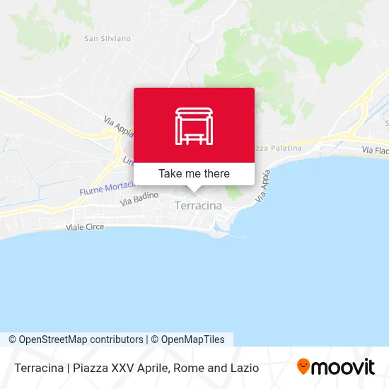 Terracina | Piazza XXV Aprile map