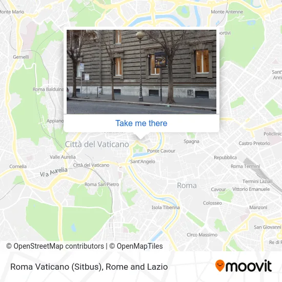 Rome Vatican (Sitbus) map
