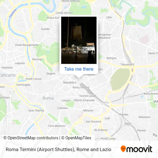 Roma Termini (Airport Shuttles) map