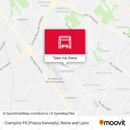 Ciampino FS (Piazza Kennedy) map