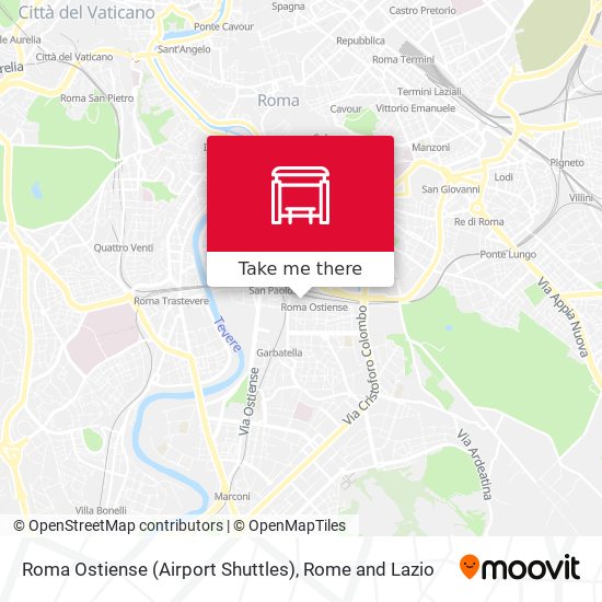 Roma Ostiense (Airport Shuttles) map