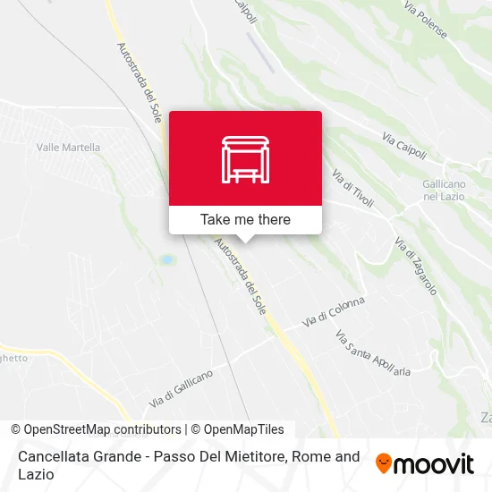Cancellata Grande - Passo Del Mietitore map