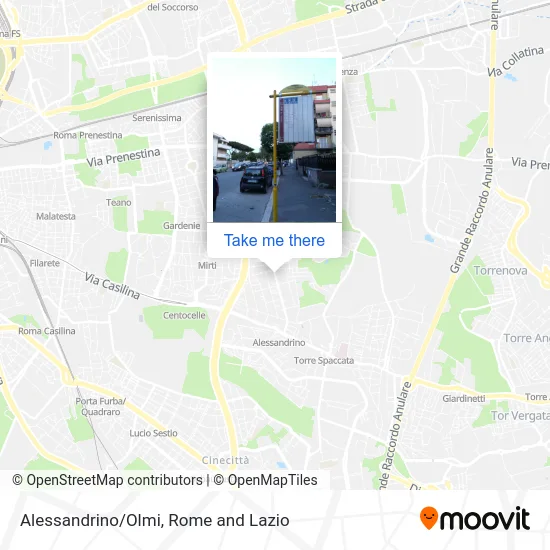 Alessandrino/Olmi map