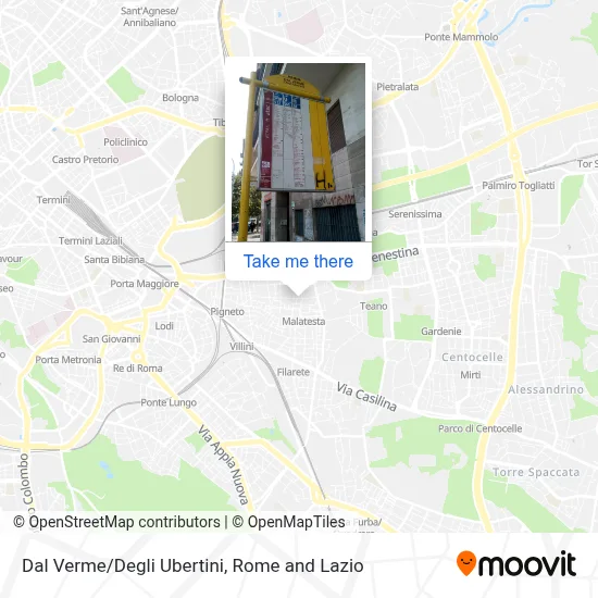 Dal Verme/Degli Ubertini map