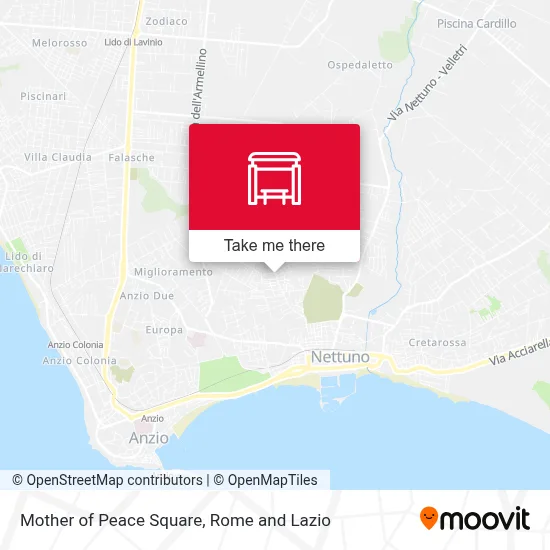 Mother of Peace Square map