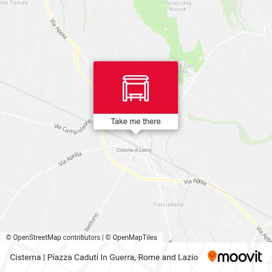 Cisterna | Piazza Caduti In Guerra map