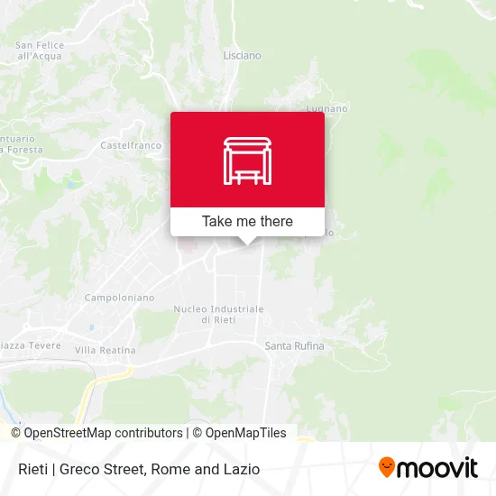 Rieti | Greco Street map
