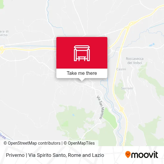 Priverno | Via Spirito Santo map