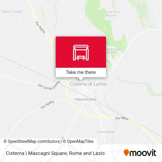 Cisterna | Mascagni Square map