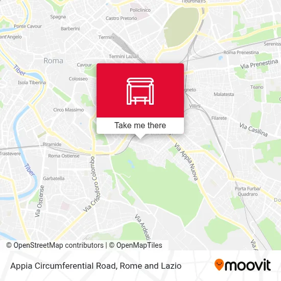 Appia Circumferential Road map