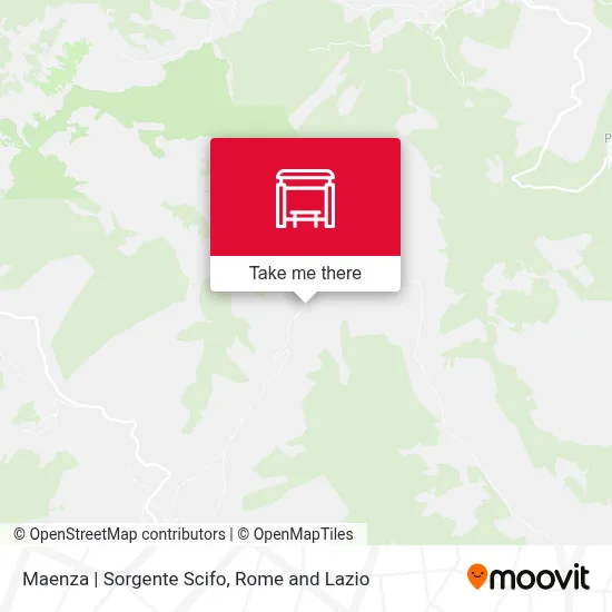 Maenza | Sorgente Scifo map