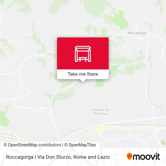 Roccagorga | Via Don Sturzo map