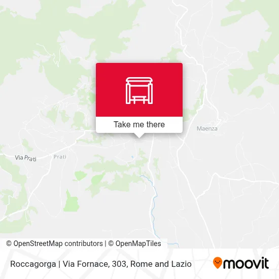 Roccagorga | Via Fornace, 303 map