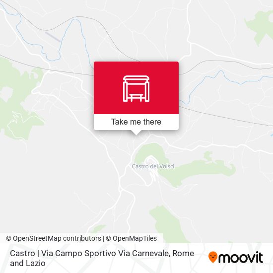 Castro | Via Campo Sportivo Via Carnevale map
