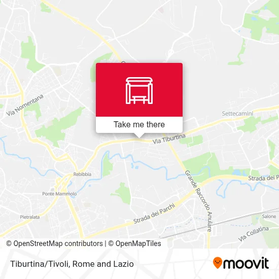 Tiburtina/Tivoli map