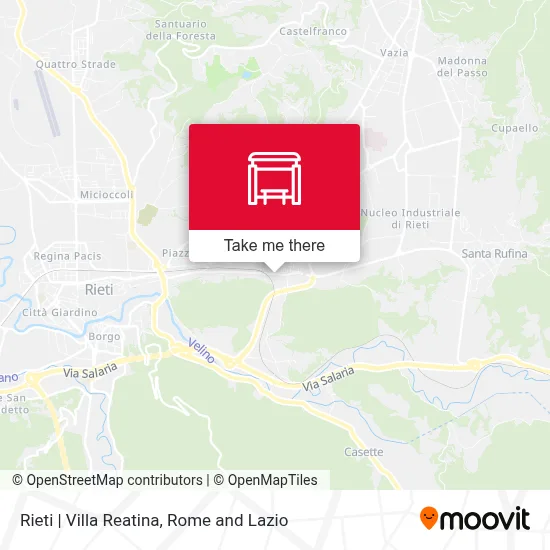 Rieti | Villa Reatina map