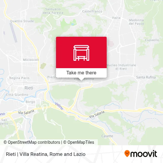Rieti | Villa Reatina map