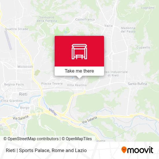 Rieti | Sports Palace map