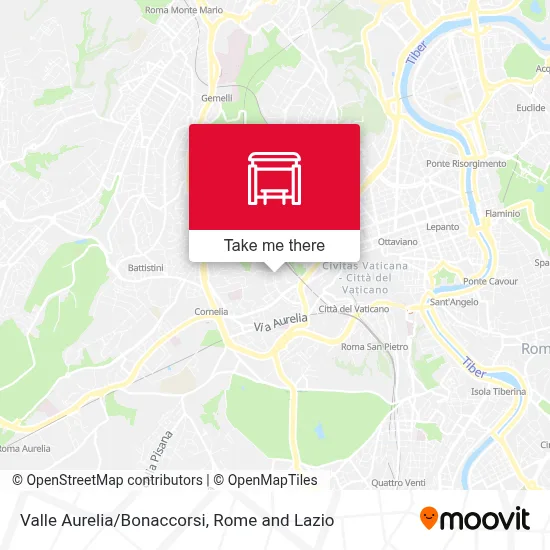 Valle Aurelia/Bonaccorsi map