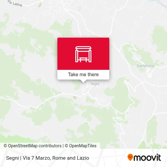 Segni | Via 7 Marzo map