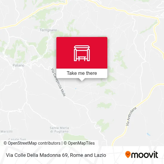 Via Colle Della Madonna 69 map