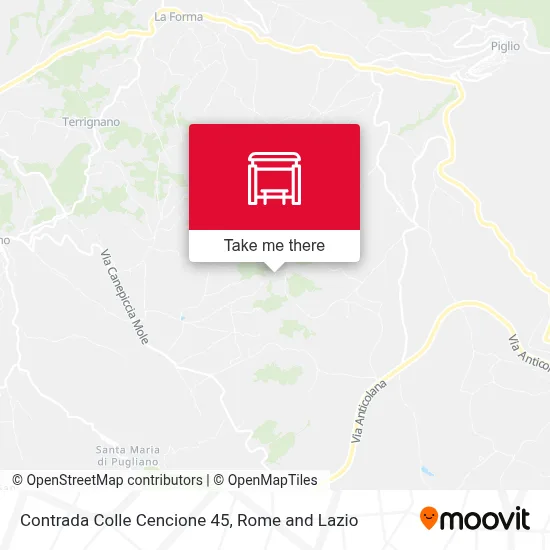 Contrada Colle Cencione 45 map