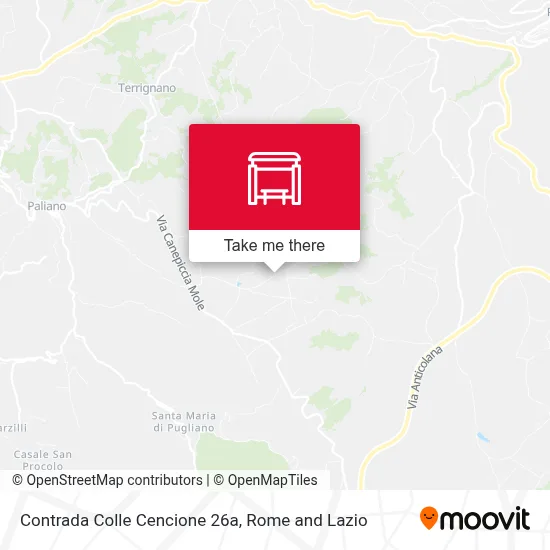 Contrada Colle Cencione 26a map
