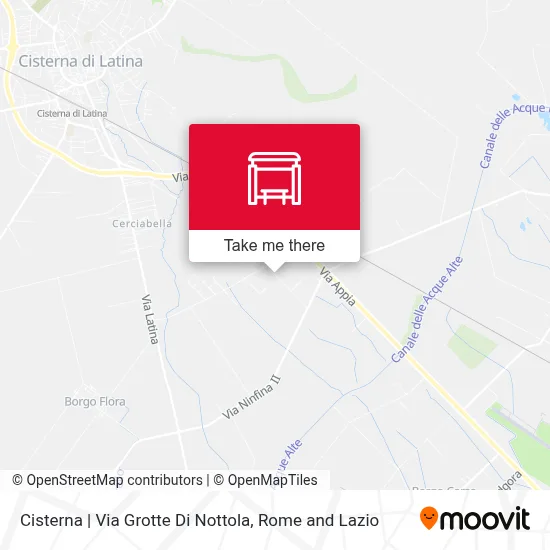 Cisterna | Via Grotte Di Nottola map