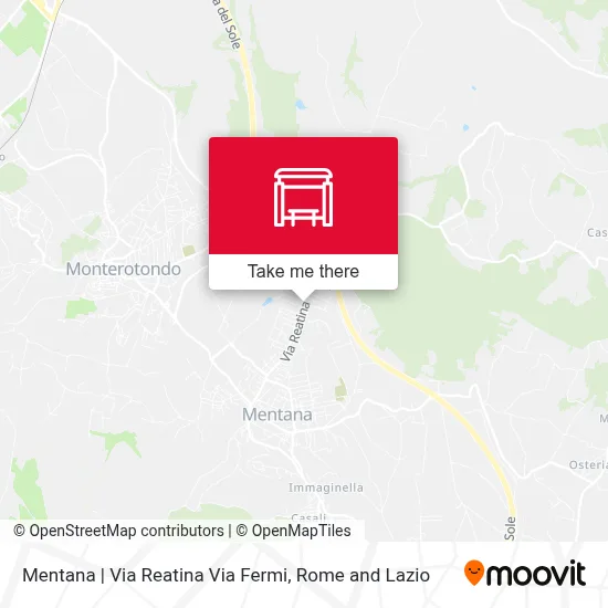 Mentana | Via Reatina Via Fermi map