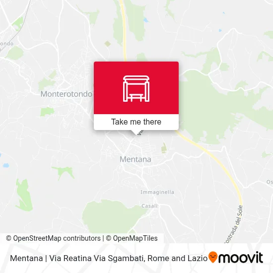 Mentana | Via Reatina Via Sgambati map