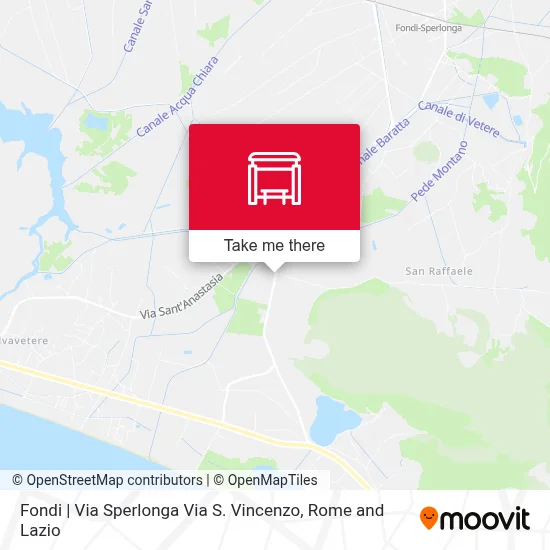 Fondi | Via Sperlonga Via S. Vincenzo map
