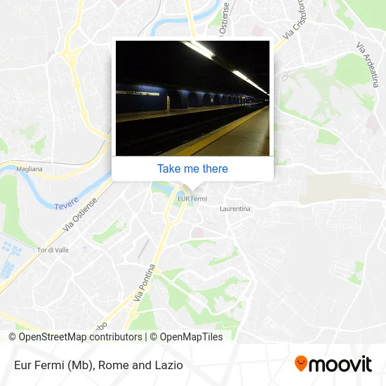 Eur Fermi (Metro B) map