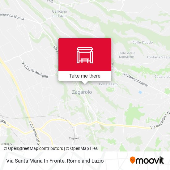 Via Santa Maria In Fronte map