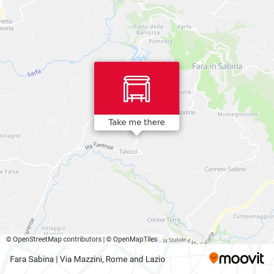 Fara Sabina | Via Mazzini map