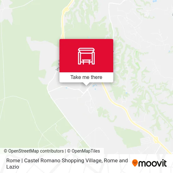 Rome | Castel Romano Shopping Village map