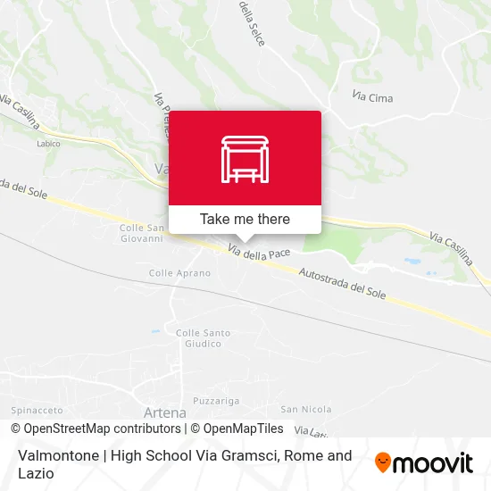 Valmontone | High School Via Gramsci map