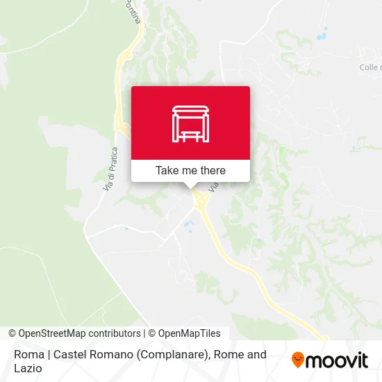 Roma | Castel Romano (Complanare) map
