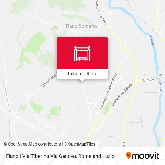 Fiano | Via Tiberina Via Genova map