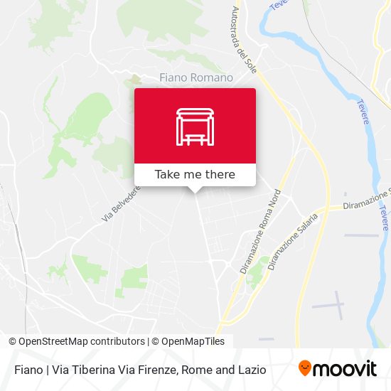 Fiano | Via Tiberina Via Firenze map