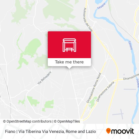 Fiano | Via Tiberina Via Venezia map