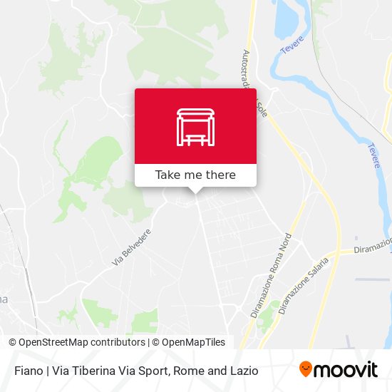 Fiano | Via Tiberina Via Sport map